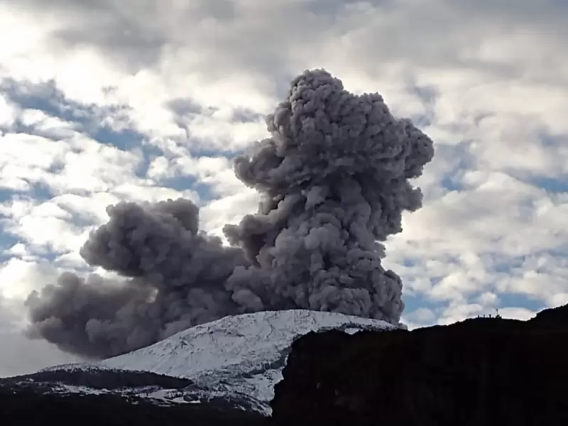 Erupciones de ceniza del Volcán Nevado del Ruiz
