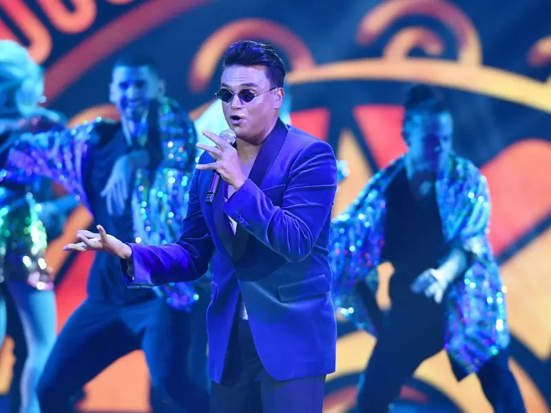 Silvestre Dangond en concierto en los Premios Juventud 2019.
