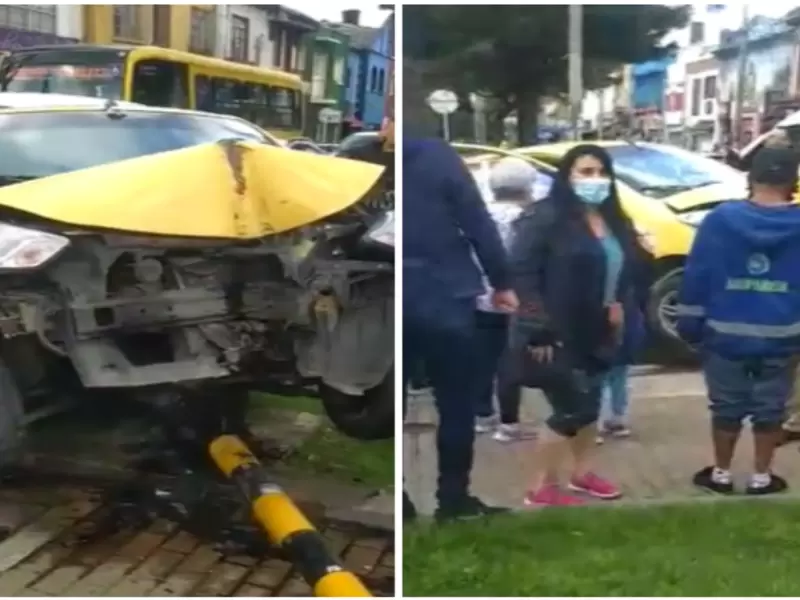 Accidente de tránsito en calle 45 con carrera 20