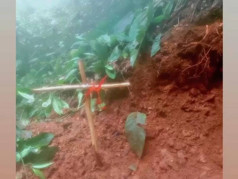 Acá enterraron el cuerpo del niño cubano.