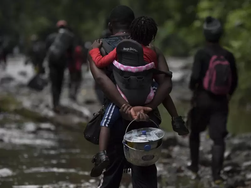 Migrantes por el Darién rumbo a Centroamérica