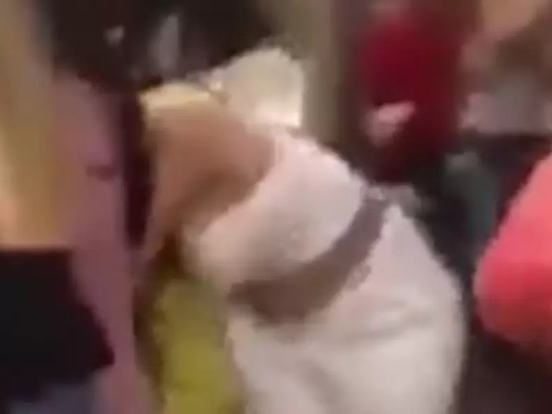 Por sexy regalo de navidad, dos mujeres terminaron agarradas del pelo