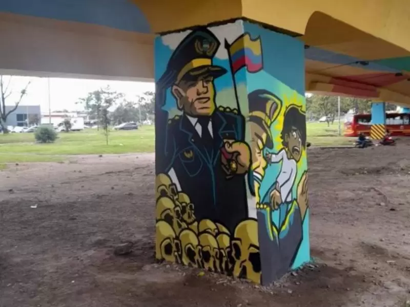 Mural contra la policía
