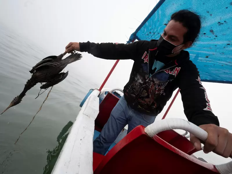 Derrame de petróleo en Perú.