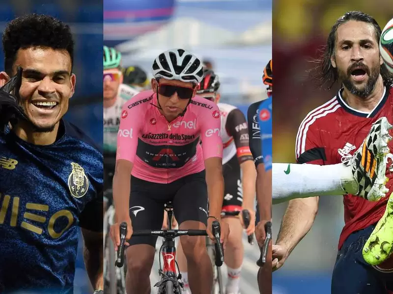 Luis Díaz, Egan Bernal y Mario Alberto Yepes