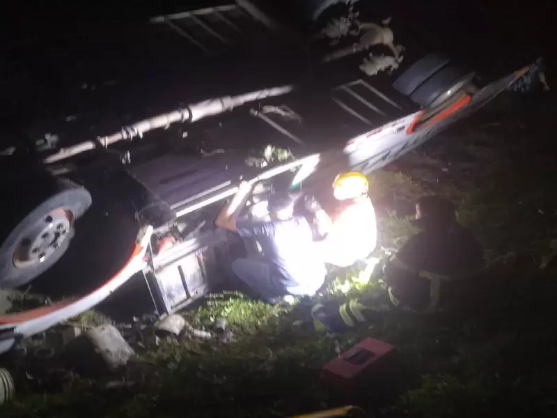 Accidente de bus en El Espinal