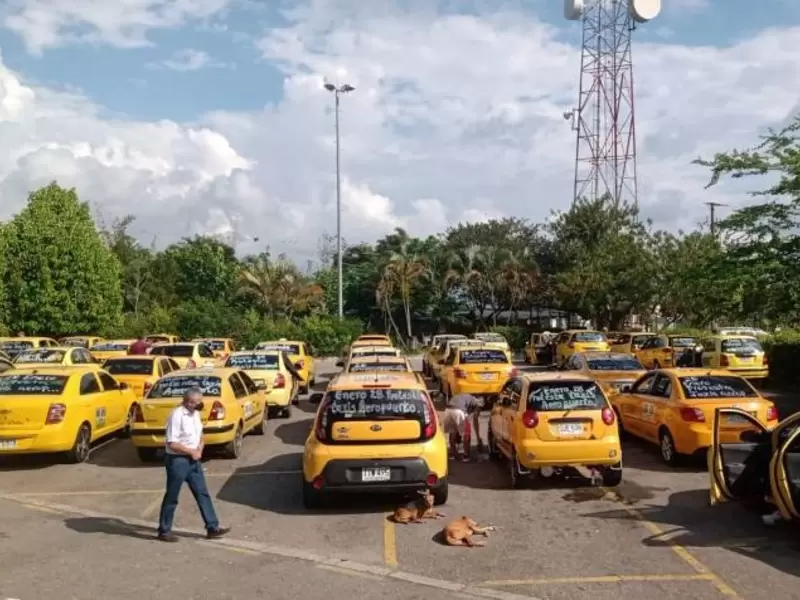 Taxistas del aeropuerto de Bucaramanga anuncian protesta | RCN Radio