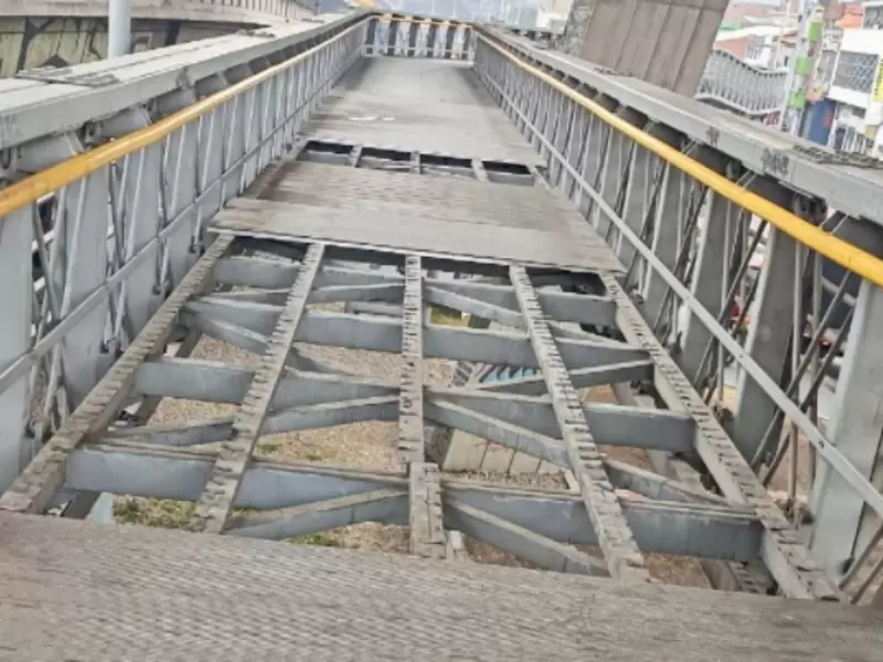 Trampa mortal en puente de la carrera 30 con calle sexta
