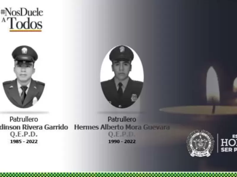 Patrulleros asesinados en Lejanías, Meta