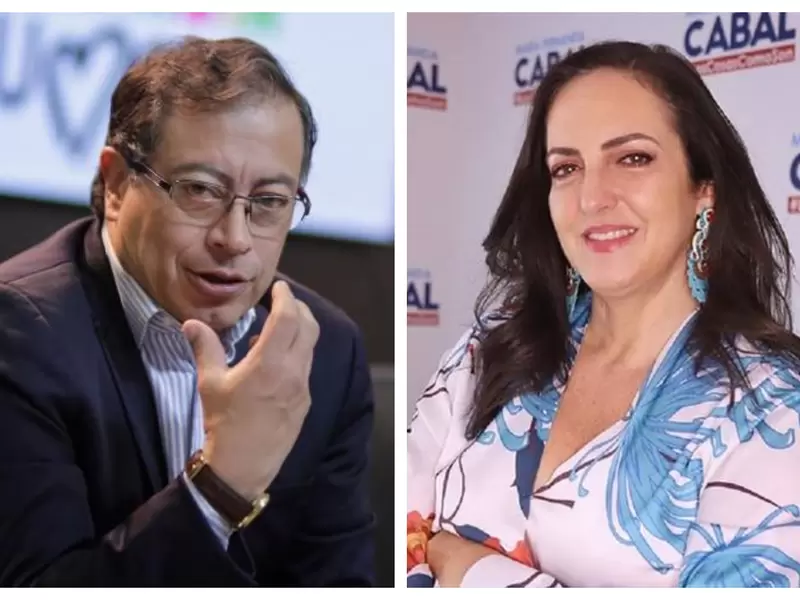 Gustavo Petro y Maria Fernanda Cabal Gustavo Petro y Maria Fernanda Cabal