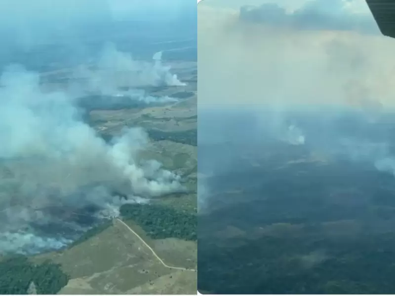 Incendios forestales afectan Meta y orinoquia de Colombia Incendios forestales afectan Meta y orinoquia de Colombia
