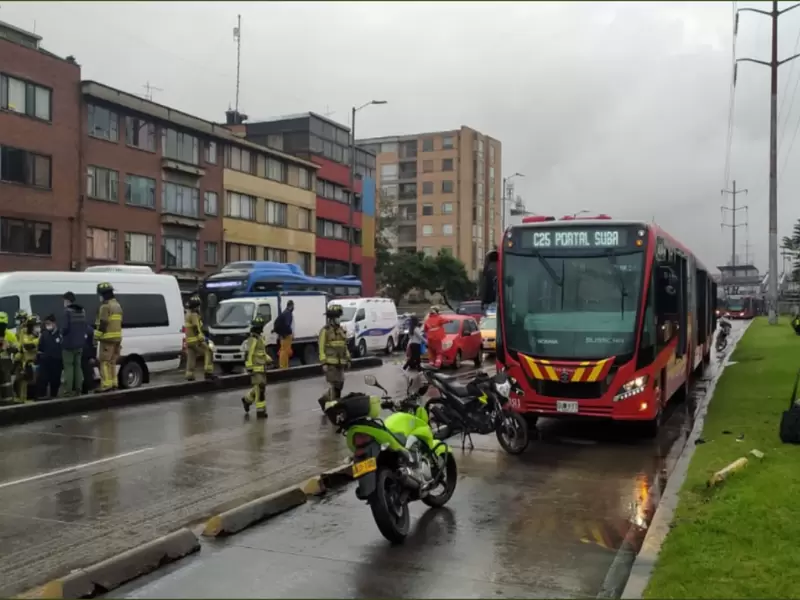 Accidente de TransMilenio en NQS- Imagen de referencia, no corresponde a los hechos. Accidente de TransMilenio en NQS- Imagen de referencia, no corresponde a los hechos.