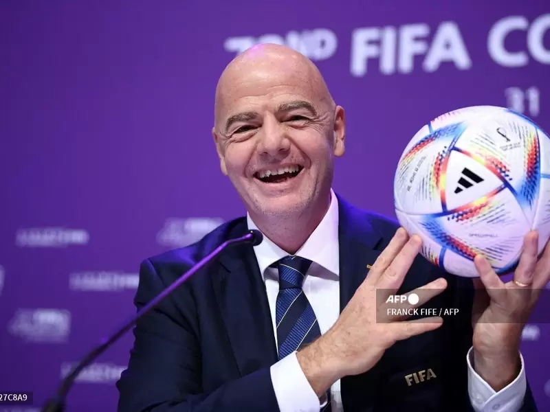 Gianni Infantino, presidente de la FIFA, durante el último congreso anual de la organización.