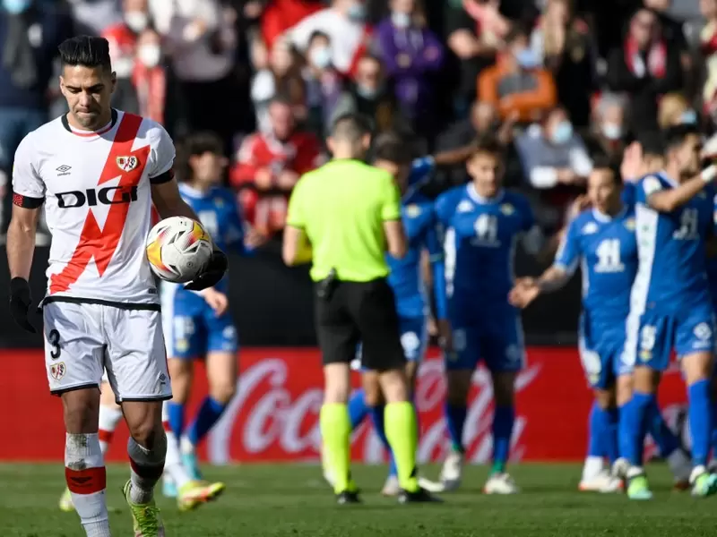 Falcao García, en un partido con el Rayo Vallecano