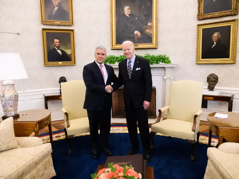 imágenes de Duque y Biden tras su encuentro en la Casa Blanca imágenes de Duque y Biden tras su encuentro en la Casa Blanca