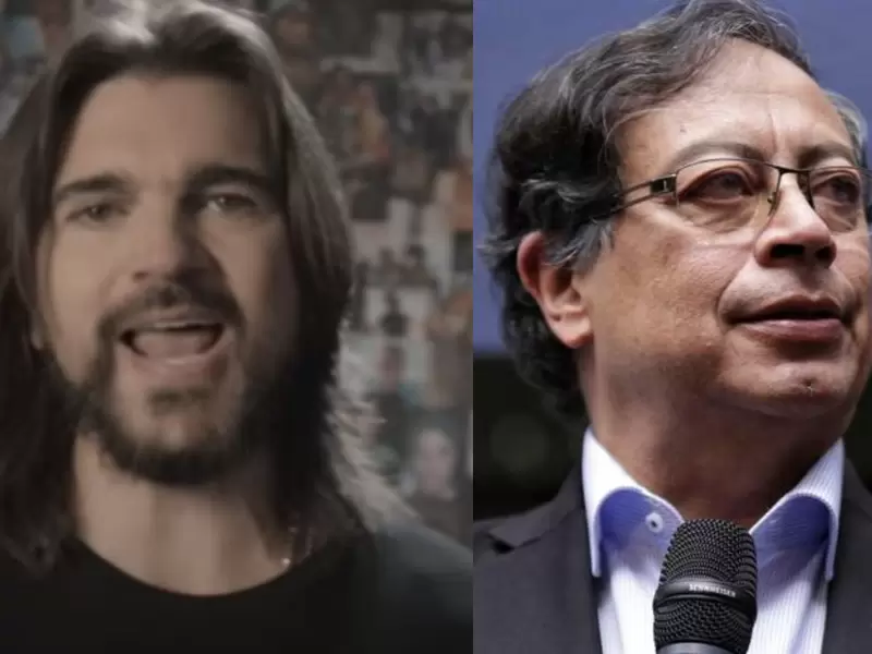 Juanes y Gustavo Petro