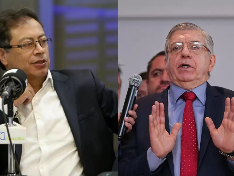 Gustavo Petro y Cesar Gaviria