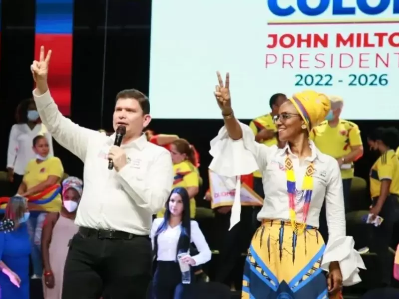 John Milton Rodríguez y el otro candidato con una fórmula afro