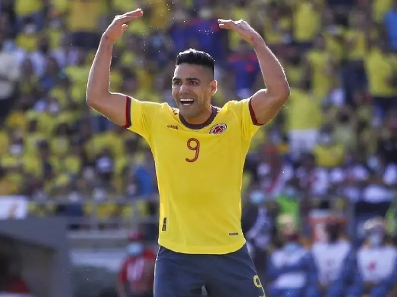Rdamel Falcao Garcia en uno de sus últimos partidos con Colombia.
