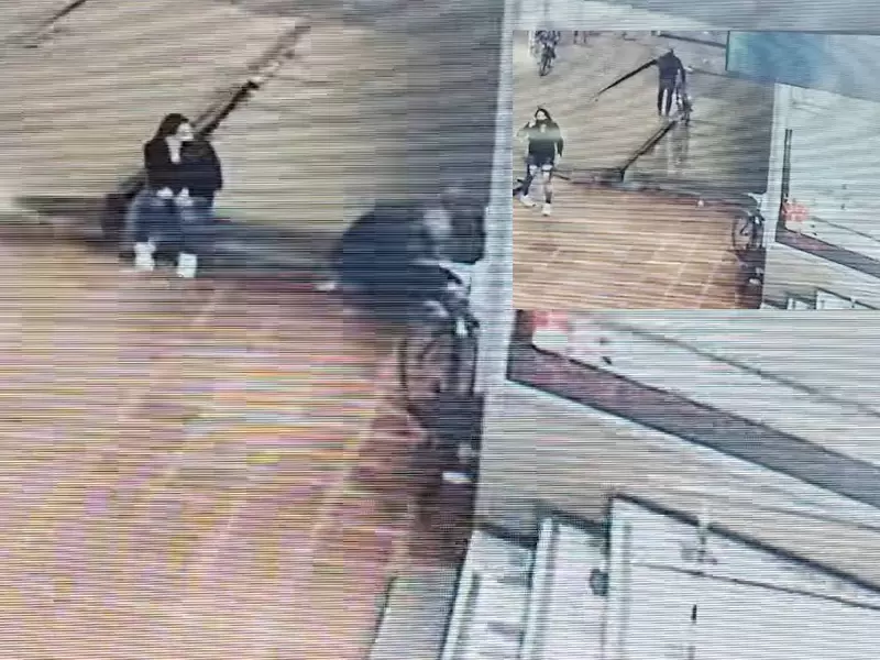Pareja de ladrones en Bogotá
