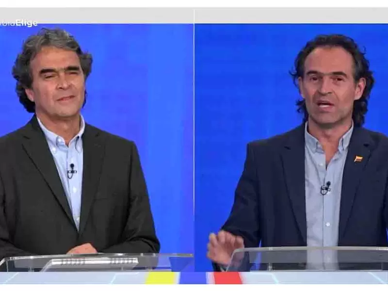 Sergio Fajardo y Federico Gutiérrez en El Gran Debate