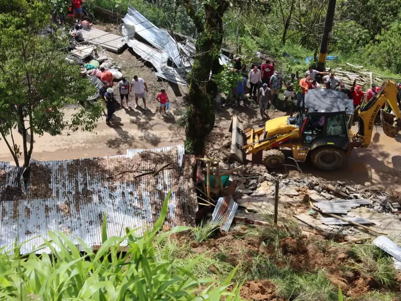 Emergencia por las lluvias en Cocorná, Antioquia.