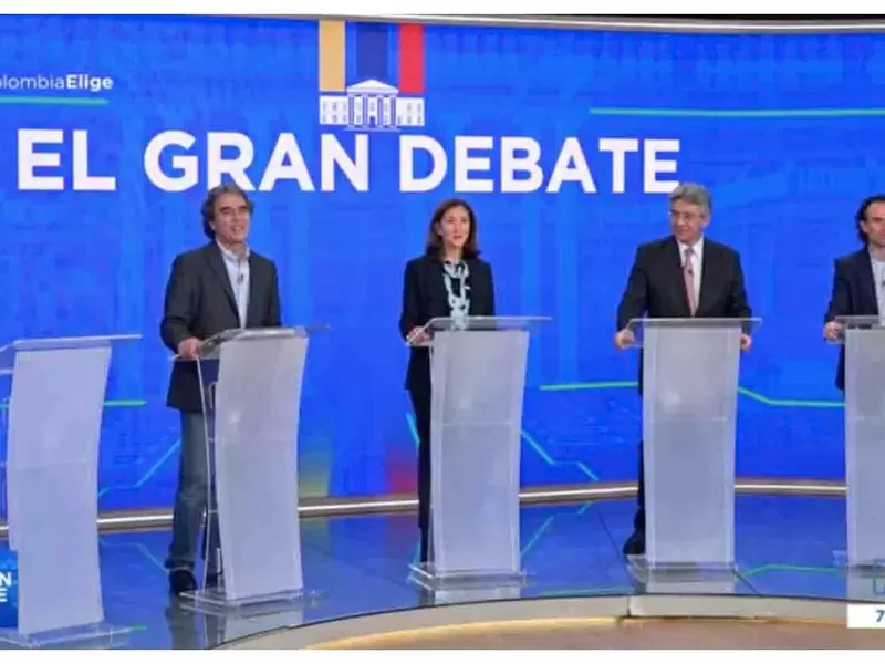 Candidatos presidenciales en el Gran Debate
