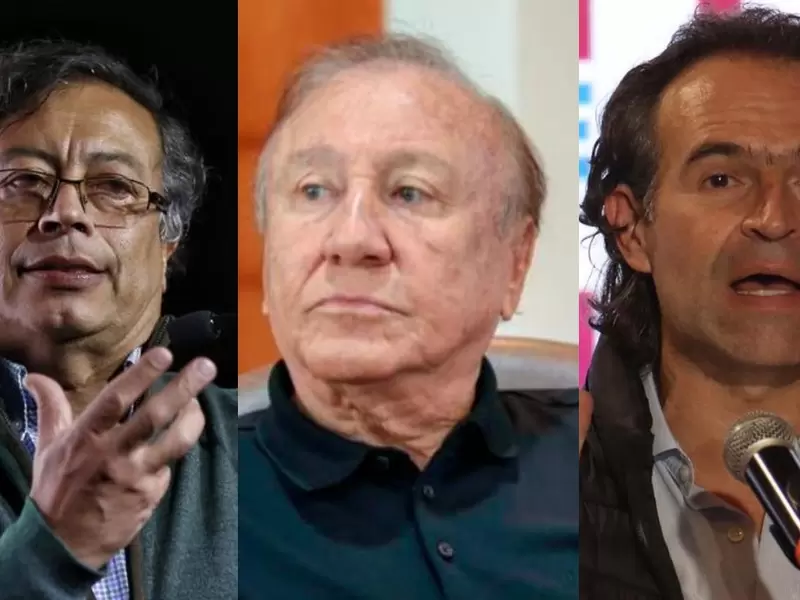 Gustavo Petro, Rodolfo Hernández y Federico Gutiérrez Gustavo Petro, Rodolfo Hernández y Federico Gutiérrez