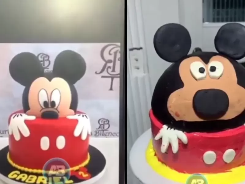 Mandaron a hacer una torta de Mickey Mouse y les entregaron una rata | RCN  Radio