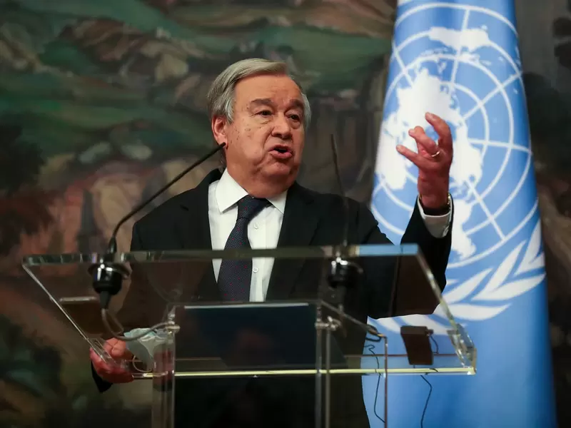 Antonio Guterres en Moscú