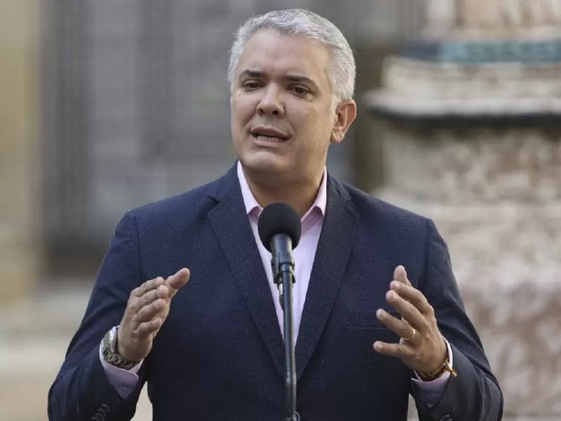Presidente Iván Duque, en Bogotá