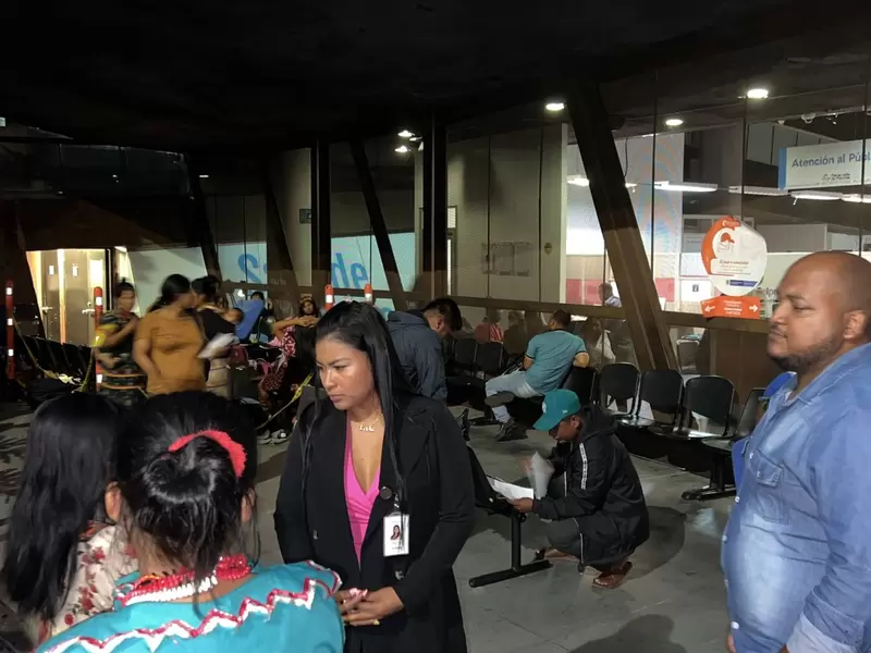Indígenas del Chocó que llegaron a la Personería de Medellín
