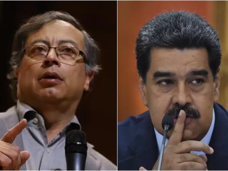 Gustavo Petro y Nicolás Maduro Gustavo Petro y Nicolás Maduro