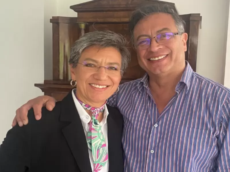 Gustavo Petro y Claudia López Gustavo Petro y Claudia López