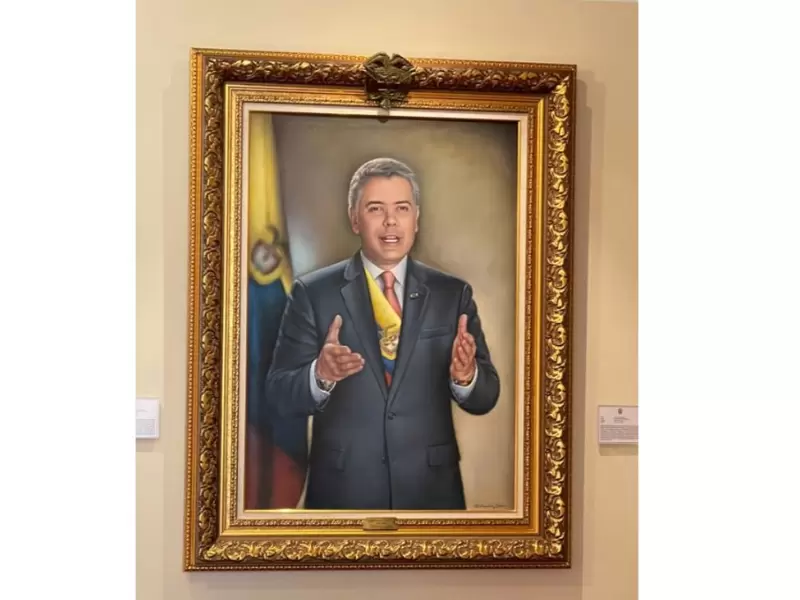 Pintura del presidente Iván Duque Pintura del presidente Iván Duque