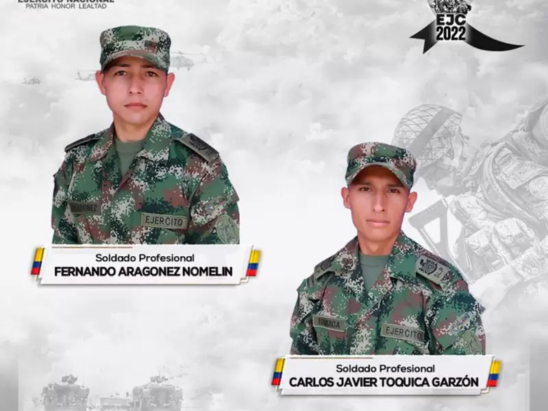 Soldados profesionales asesinados en Norte de Santander