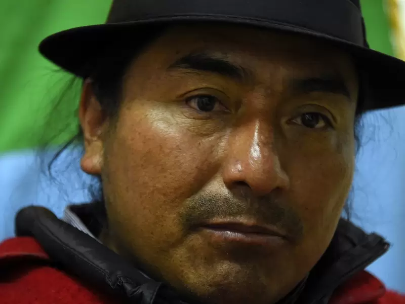 Leonidas Iza, líder indígena del Ecuador