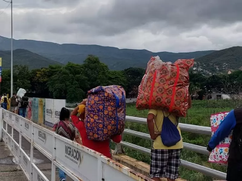 Migrantes en la zona de frontera