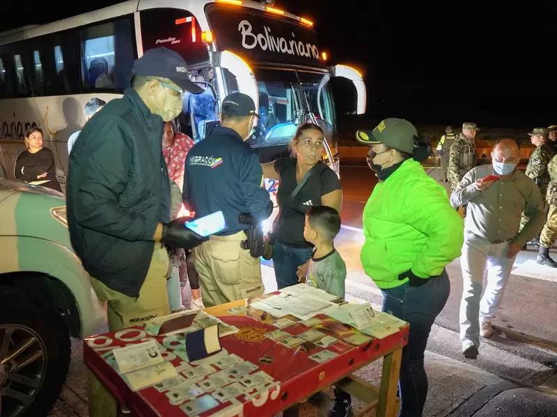 Operativos migratorios Santander