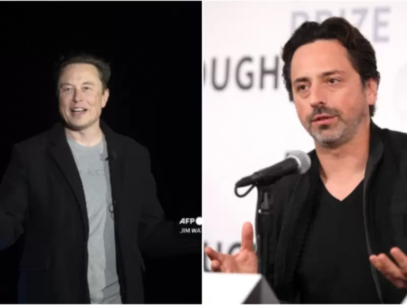 Elon Musk y Sergey Brin Elon Musk y Sergey Brin