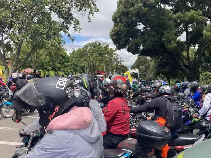 Protesta de los motociclistas