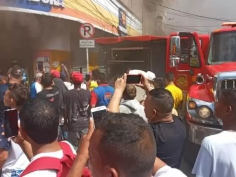Incendio en el centro de Barranquilla.