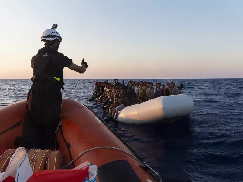 Migrantes en el Mediterráneo