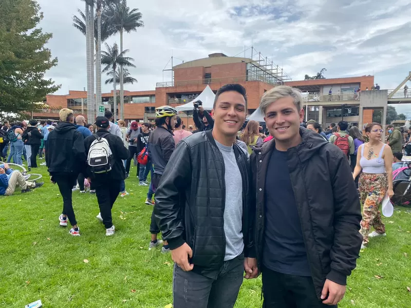 Jorge Farias y Santiago Maldonado