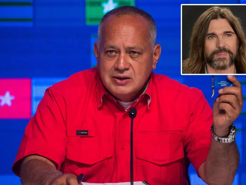 Diosdado Cabello arremetió contra Juanes señalando que "Álvaro Uribe fue su padrino" Diosdado Cabello arremetió contra Juanes señalando que "Álvaro Uribe fue su padrino"