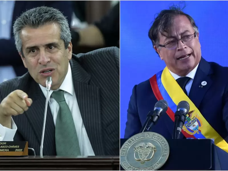 Luis Fernando Velasco y Gustavo Petro