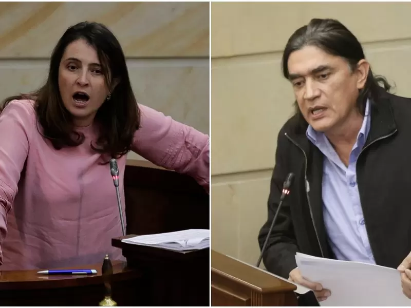 Paloma Valencia y Gustavo Bolívar