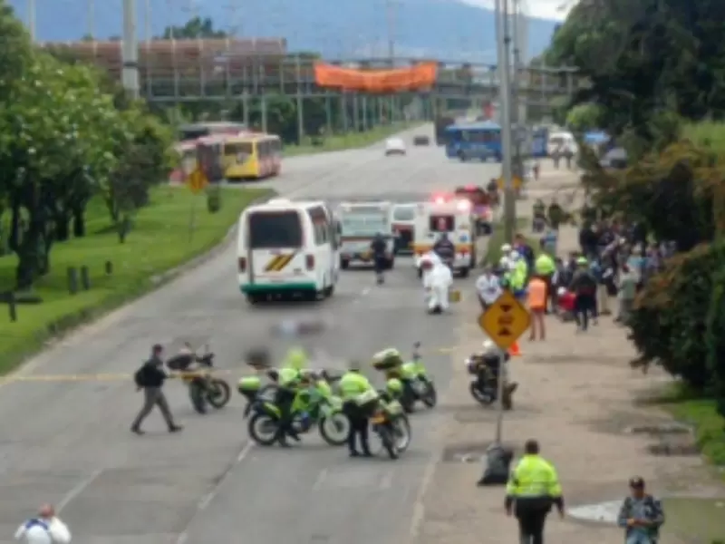 Ciclista falleció en accidente de tránsito en Autopista Norte Ciclista falleció en accidente de tránsito en Autopista Norte