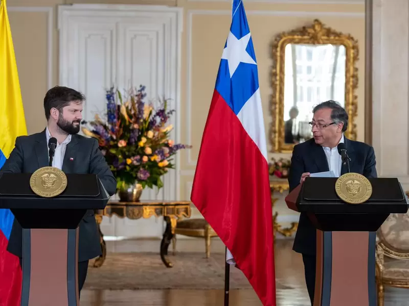 Presidente Gustavo Petro, se reunió con su homólogo chileno, Gabriel Boric