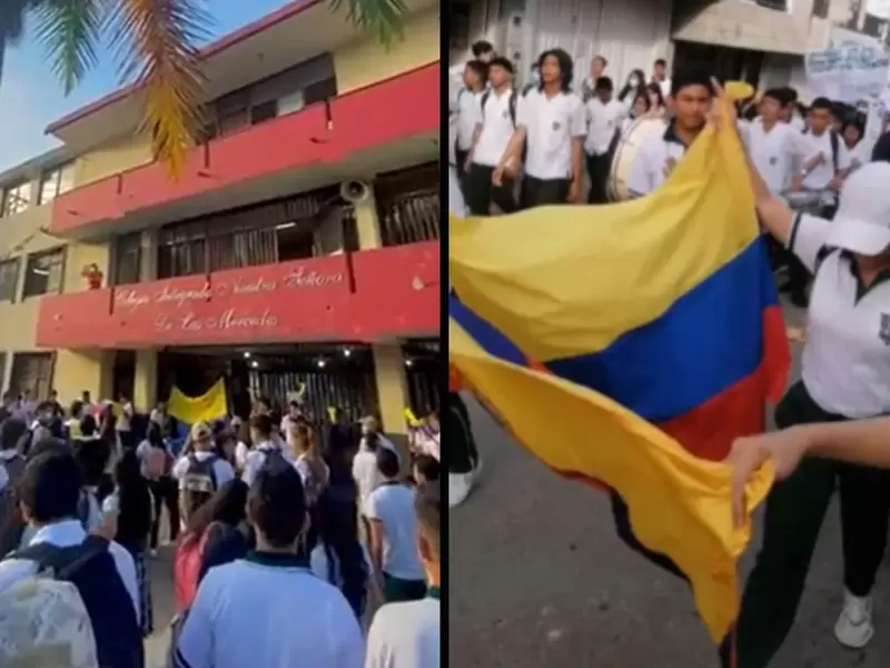 Protesta estudiantil en Lebrija